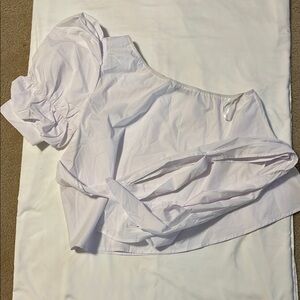 SHEIN White Off-Shoulder Blouse